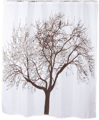 Picture of Tree Shower-Curtain Brown