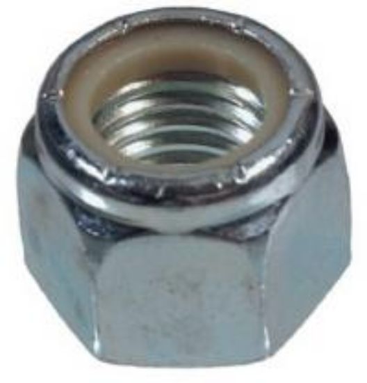 Picture of Hex-Nut Lock-Nut Zinc Nylon-insert #6-32