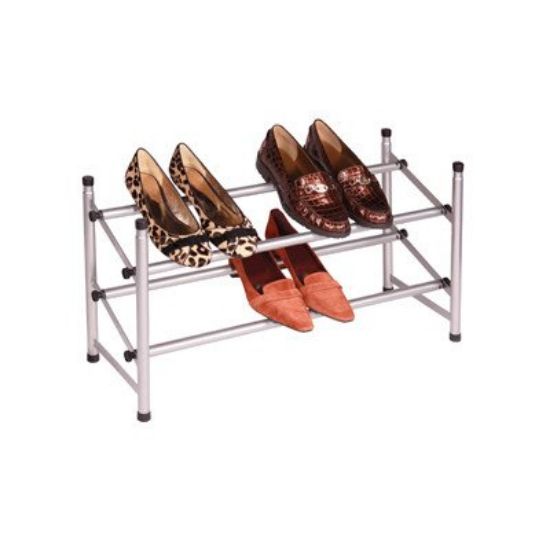 Picture of Shoe-Rack Silver Expandable Stackable