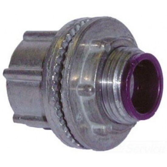Picture of 1/2" Threaded Hubs Insulated Throat Die-Cast-Zinc