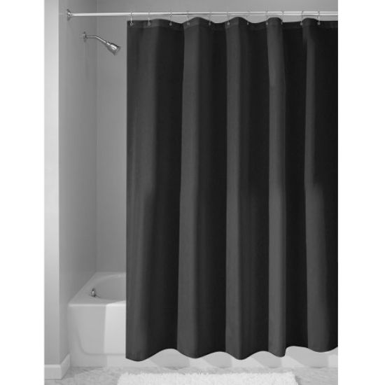 Picture of Poly Shower-Curtain-Liner Waterproof- Black