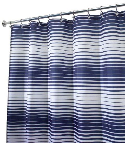 Picture of Enzo Shower Cutain- Navy/white
