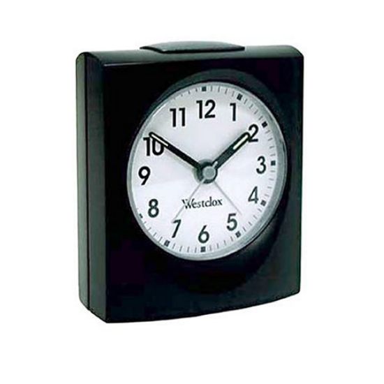 Picture of Alarm Clock Analog Quartz-Time Black AA-Battery