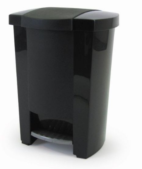 Picture of Step-On Can w/ Liner 8 Gal- Black
