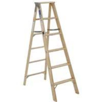 Picture of 6' Wood Type-I Step-Ladder