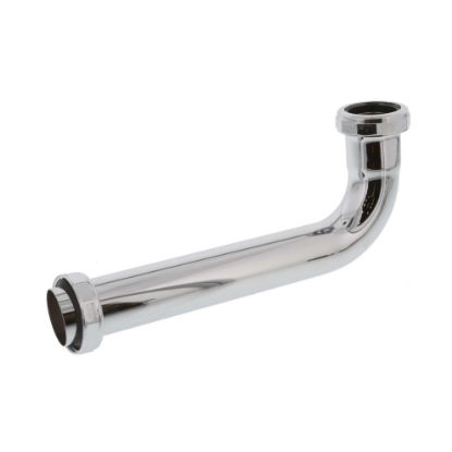 Picture of Tubular-brass Waste-bend Slip-joint Chrome-plated 1-1/4" X 8"