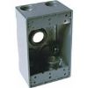 Picture of Weather-proof Gray Electrical-Box 5 X 3/4 Outlets