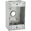 Picture of Weather-proof Gray Electrical-Box 5 X 3/4 Outlets