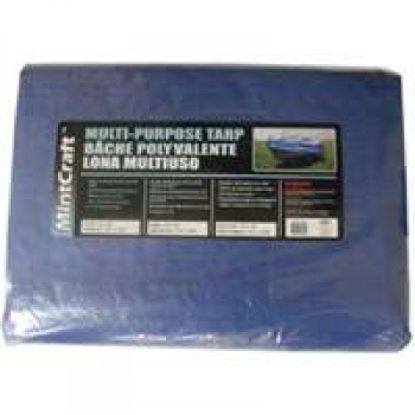 Picture of Blue Poly-tarp Woven-polyethylene 40' X 60'