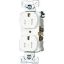 Picture of Electrical-Outlet Commercial Duplex-Receptacle 15-Amp White Tamper-Resistant