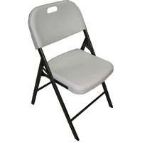 Picture of WHITE MOLDED FOLDING CHAIR