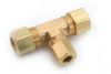 Picture of 3/8" X 3/8" 1/4 #64 COMPRESSION Reducing-Tee (CMP X CMP X CMP)