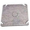 Picture of Electrical-Box-Cover Square Steel Flat Blank 4" 1/2" Knockout