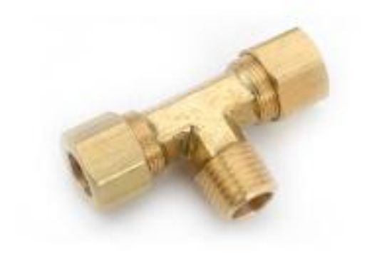 Picture of 5/8 X 1/2" #72 COMPRESSION Reducing-Tee (CMP X CMP X MPT)