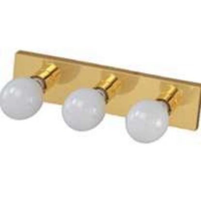 Picture of Light-Fixture 3-Bulb 18" Polished Brass Vanity