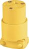 Picture of 15-Amp 250-Volt Connector Yellow Vinyl Nema 6-15r