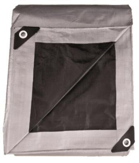 Picture of Poly-Tarp Woven-Polyethylene Silver/Black