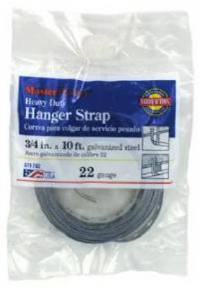 Picture of Galvanized-Steel Pipe-Hanger-Strap 22-Gauge 3/4"