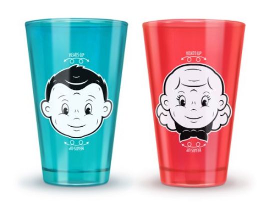 Picture of Heads Up Juice Glasses Set/2