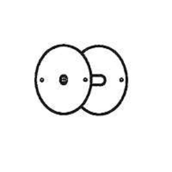 Picture of Cylinder Hole Filler Plate Steel Prime-Coat 2-5/8"