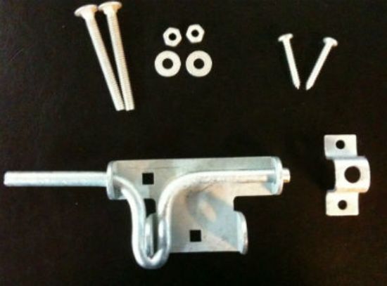 Picture of Gate-Latch Slide-Bolt Double Action HD Galvanized Steel