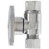 Picture of 3/8" Od Straight Repair Valve Finish Chrome-Plated Quarter-Turn
