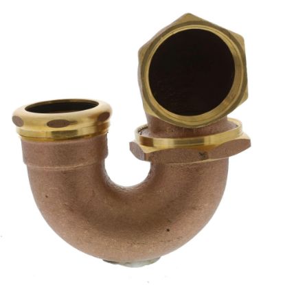Picture of LA-Trap rough-Brass Less Clean-Out 1-1/2" x 1-1/2"