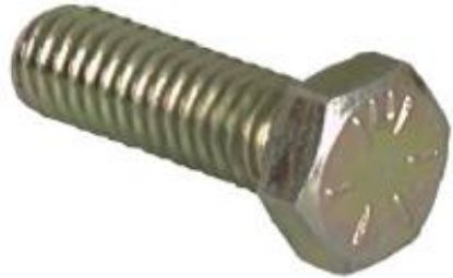 Picture of Hex-Bolt Yellow-Zinc-Plated 3/8"-16 x 4"