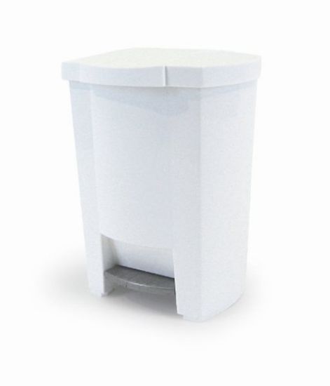 Picture of Step-On Can w/ Liner 8 Gal- White