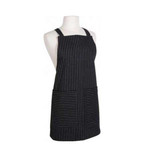 Picture of Comfort Kitchen-Apron Black & White Pin Stripe