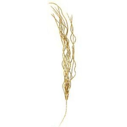 Picture of Gold Glitter Willow Spray