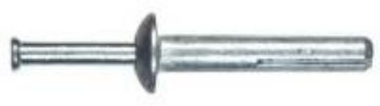 Picture of Nail-In Pin-Drive-Anchor Zamac-Body Mushroom-head 1/4" X 3/4"