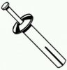 Picture of Nail-In Pin-Drive-Anchor Zamac-Body Mushroom-head 1/4" X 1-1/2"