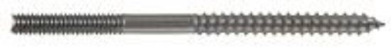 Picture of Hanger-bolt Zinc-plated 3/8" X 4-1/2"