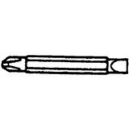 Picture of Screwdriver-bit Double-ended 4-in-1 Replacement Phillips-#1 3/16"-slotted
