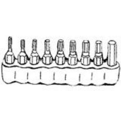 Picture of 9Pc Hex Bit Set