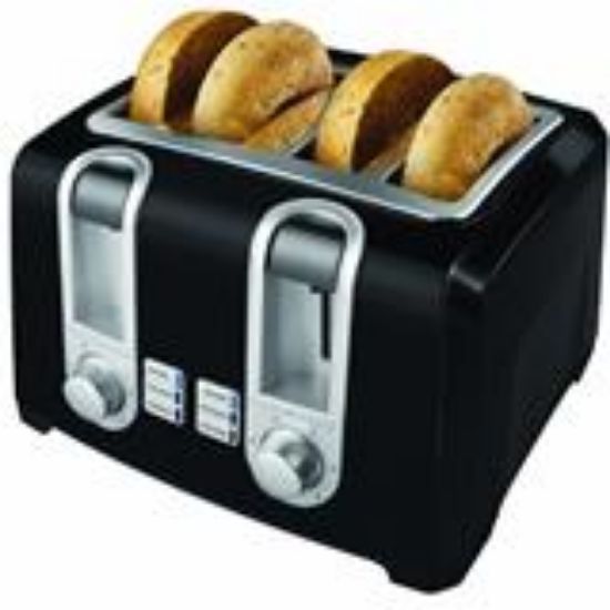 Picture of Toaster Black/chrome 4-slice