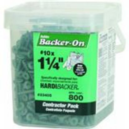 Picture of 800Pc 10 x 1-1/4" Backer-On Cement-Board Screws