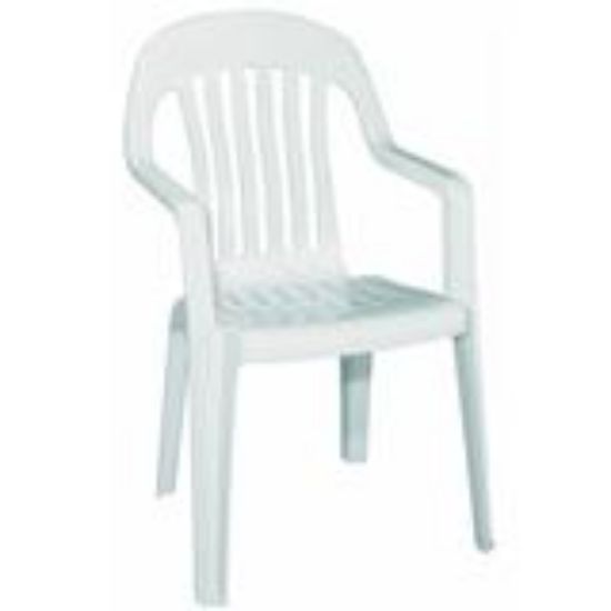 Picture of White High Back Chair