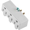 Picture of Outlet-adapter 3-outlet Grounded White