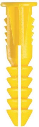 Picture of Plastic Ribbed-Anchor With-Screws #4-6 x 7/8"