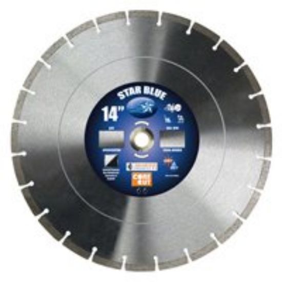 Picture of Segmented-Rim Diamond-Abrasive Circular-Sawblade BLUE 14X 125