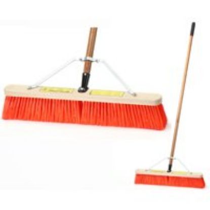 Picture of Push-broom W/brace 24" Stiff-bristle