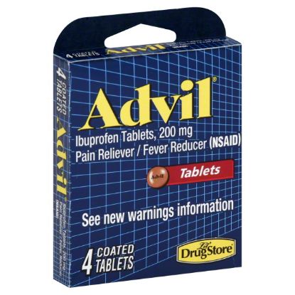 Picture of Advil Tablet 200mg Pack/4
