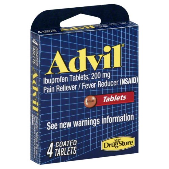 Picture of Advil Tablet 200mg Pack/4