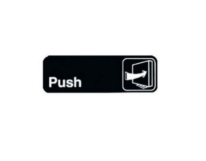 Picture of Sign 9" x 3" Plastic- Push