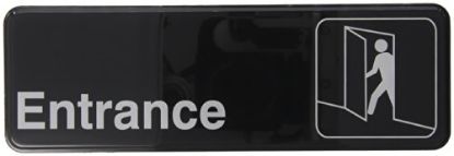 Picture of Sign 9" x 3" Plastic- Entrance