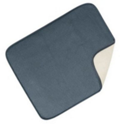 Picture of Drying Mat Pewter/ivory Large 18" X 16"