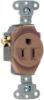 Picture of Single-Receptacle 15-Amp 125-Volt Double-Pole 3-Wire Grounding Brown