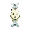 Picture of Single-receptacle 20-amp 250-volt Double-pole 3-wire Grounding Ivory